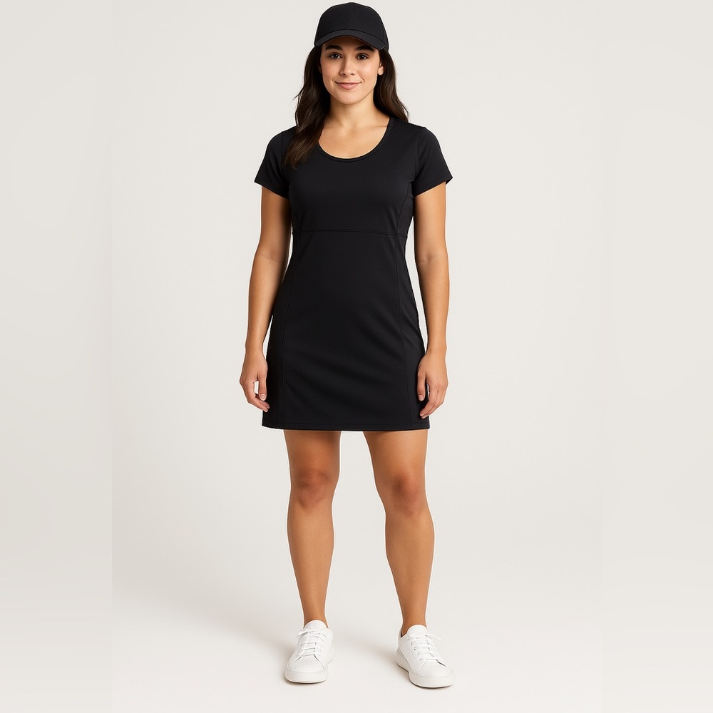 DULUTH TRADING Co. Black NoGA Classic Short Sleeve Dress Size Medium Casual